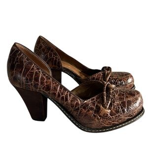 Anthropologie Schuler & Sons Leather Heels